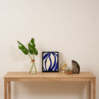 Abstract Blue lines  Framed Canvas Print Gallery Image 4