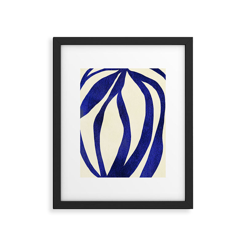 Abstract Blue lines  Framed Art Print Gallery Image 5