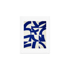 Abstract blue pattern Art Print Gallery Image 1