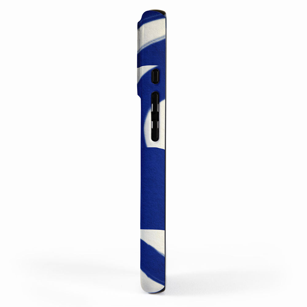 Abstract blue pattern iPhone Case Gallery Image 2