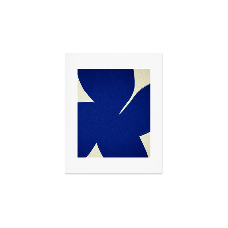 Abstract blue shape 001 Art Print Gallery Image 1