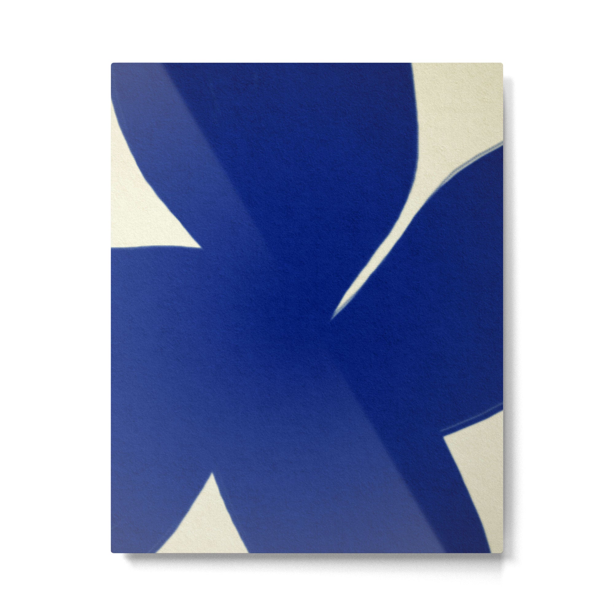 Abstract blue shape 001 Metal Print Gallery Image 4