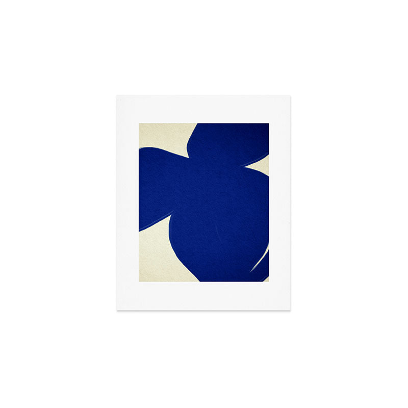Abstract blue shape 002 Art Print Gallery Image 1