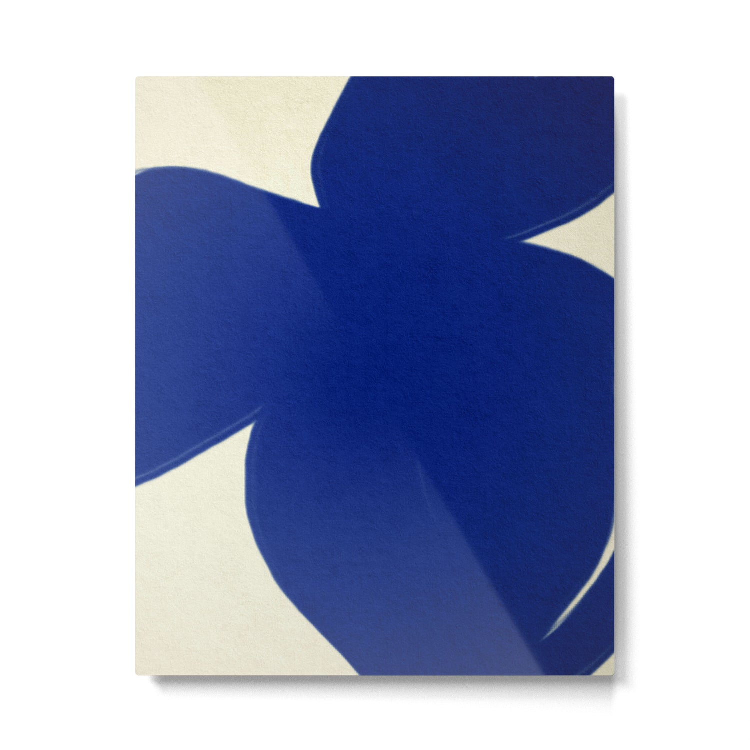 Abstract blue shape 002 Metal Print Gallery Image 4
