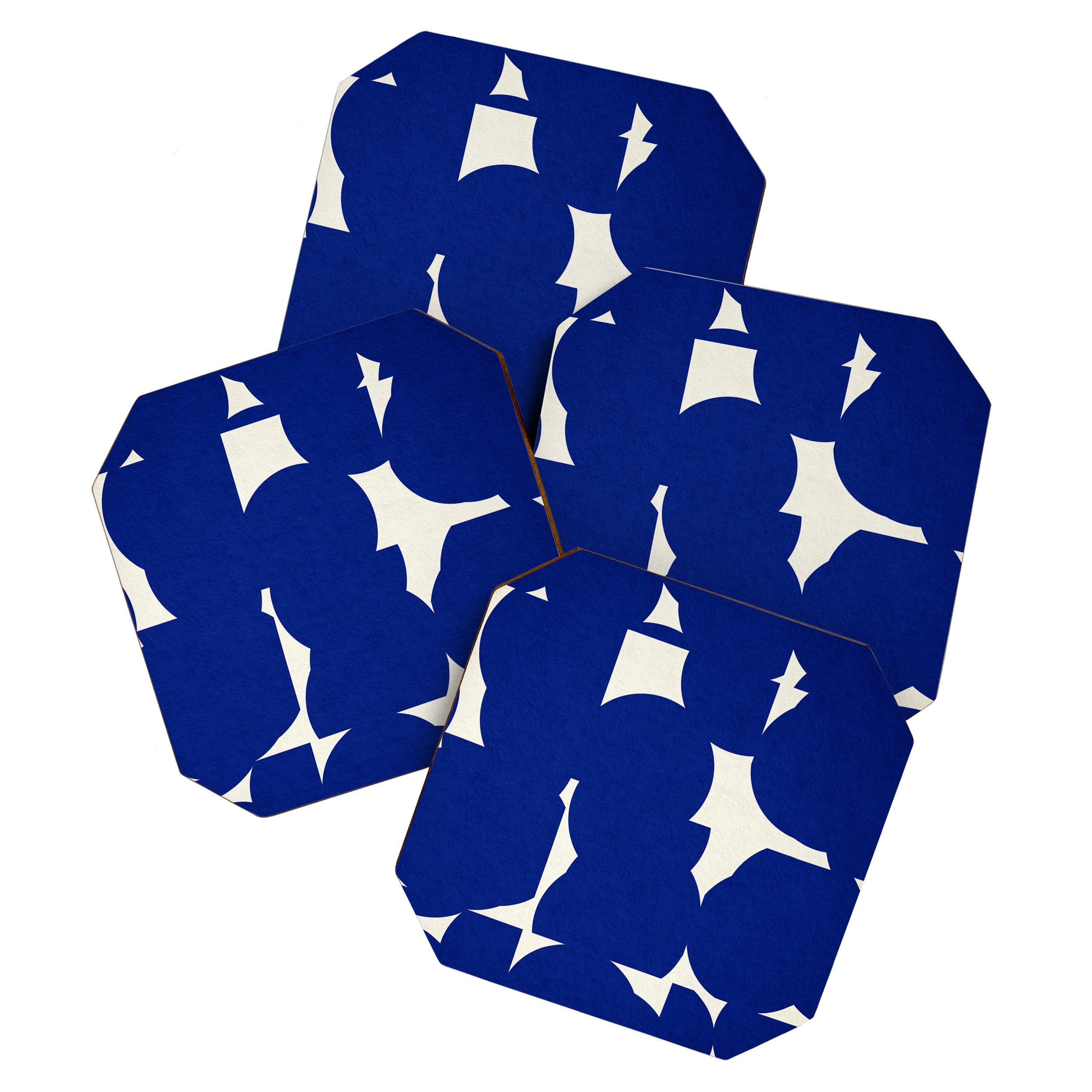 Abstract Blue shape Coaster Gallery Image 1