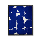 Abstract Blue shape Framed Canvas Print Gallery Image 6