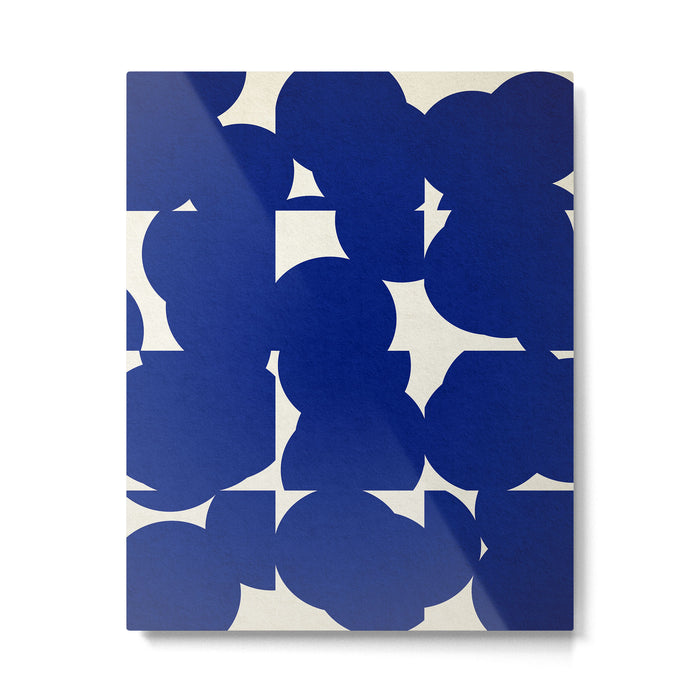Abstract Blue shape Metal Print Gallery Image 1