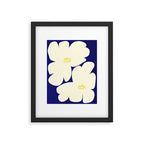 Abstract botanical 52-blue Framed Art Print Gallery Image 6