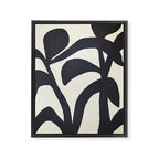 Abstract botanical - black  Framed Canvas Print Gallery Image 6