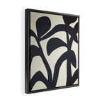 Abstract botanical - black  Framed Canvas Print Gallery Image 2