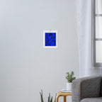 Abstract botanical- blue garden Art Print Gallery Image 3