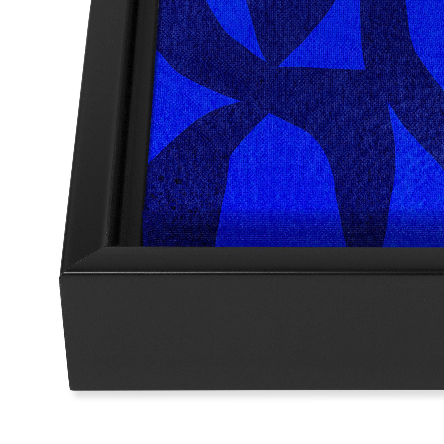 Abstract botanical- blue garden Framed Canvas Print Gallery Image 3