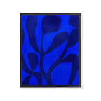 Abstract botanical- blue garden Framed Canvas Print Gallery Image 6