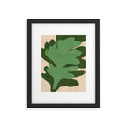 Abstract botanical- Leaf green  Framed Art Print Gallery Image 5