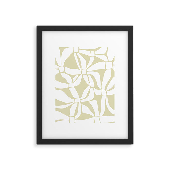 Abstract botanical pattern 01 Framed Art Print Gallery Image 1