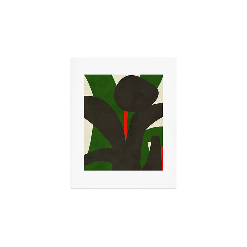 Abstract botanical X01 Art Print Gallery Image 1