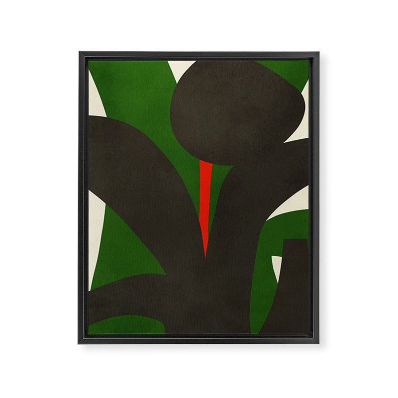 Abstract botanical X01 Framed Canvas Print Gallery Image 6