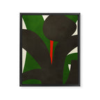 Abstract botanical X01 Framed Canvas Print Gallery Image 6