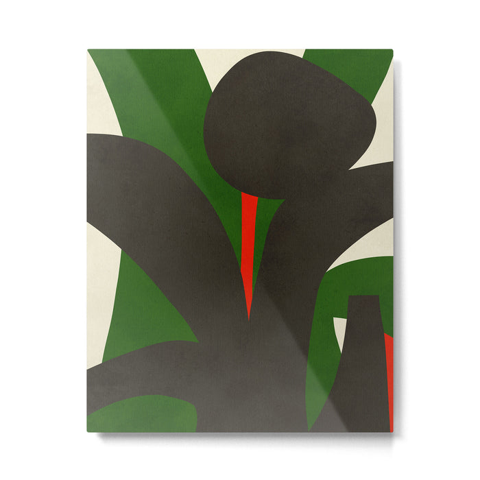 Abstract botanical X01 Metal Print Gallery Image 1