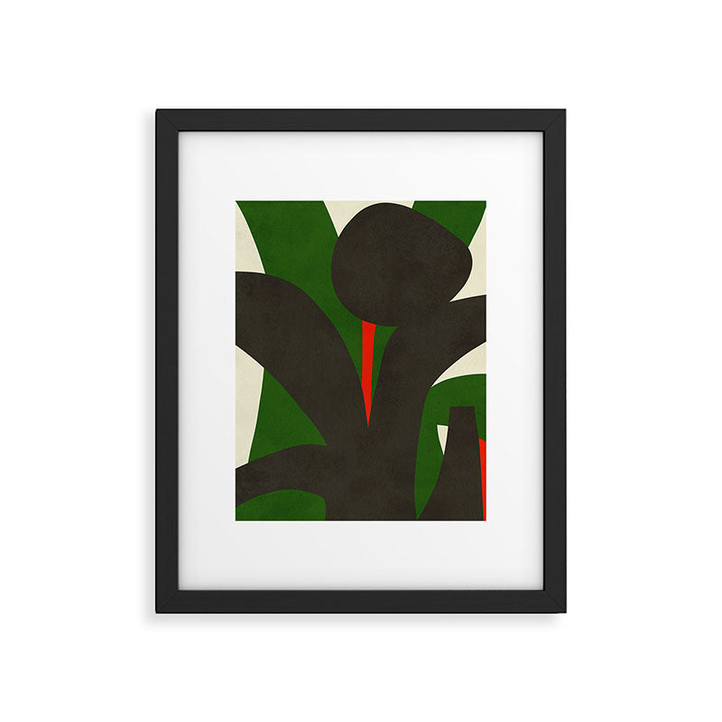 Abstract botanical X01 Framed Art Print Gallery Image 5
