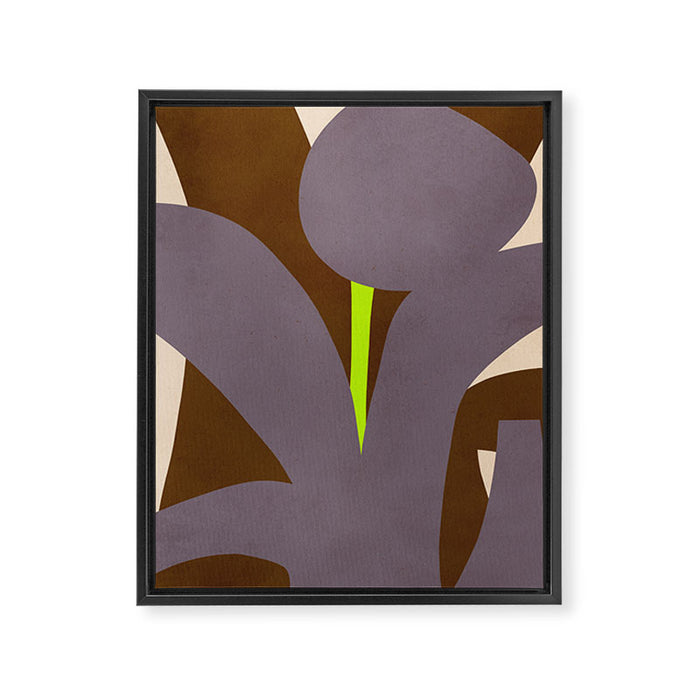 Abstract botanical X02 Framed Canvas Print Gallery Image 1
