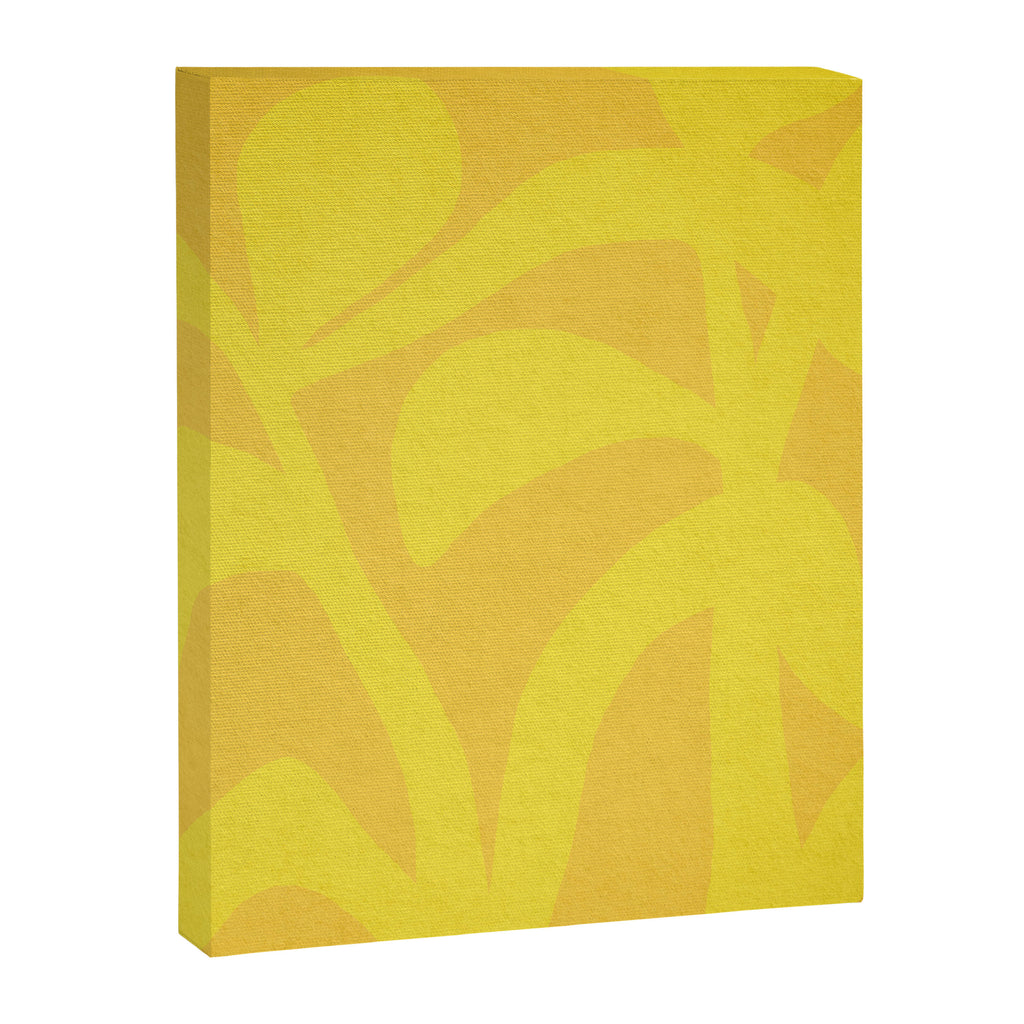 Abstract botanical- yellow Canvas Print Gallery Image 6