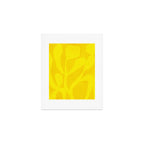 Abstract botanical- yellow gold  Art Print Gallery Image 1