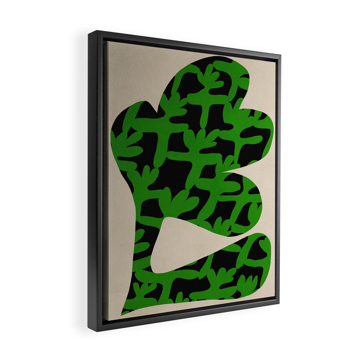 Abstract botanical-flower Framed Canvas Print Gallery Image 2