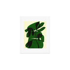 Abstract botanical-green shape  Art Print Gallery Image 1