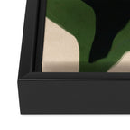 Abstract botanical-Leaf black  Framed Canvas Print Gallery Image 3