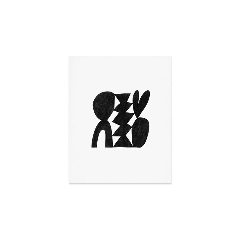 Abstract C009-black Art Print Gallery Image 1