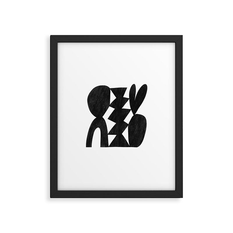 Abstract C009-black Framed Art Print Gallery Image 6