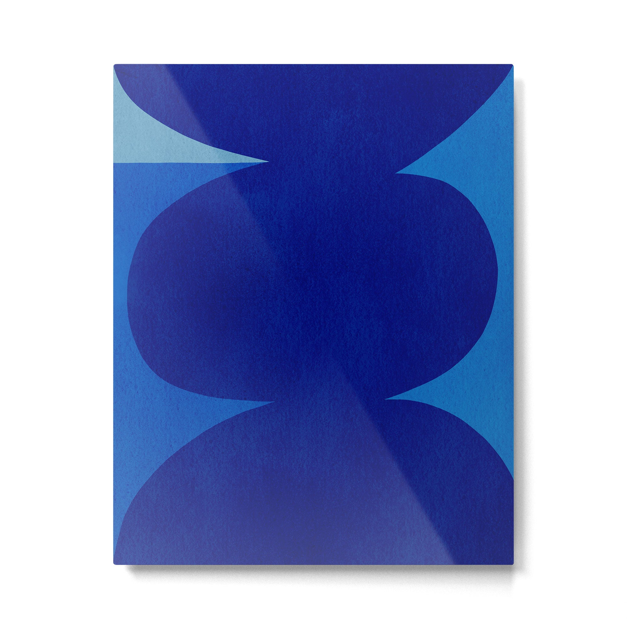 Abstract composition 02-blue Metal Print Gallery Image 4