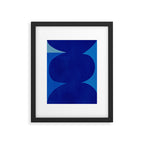 Abstract composition 02-blue Framed Art Print Gallery Image 5