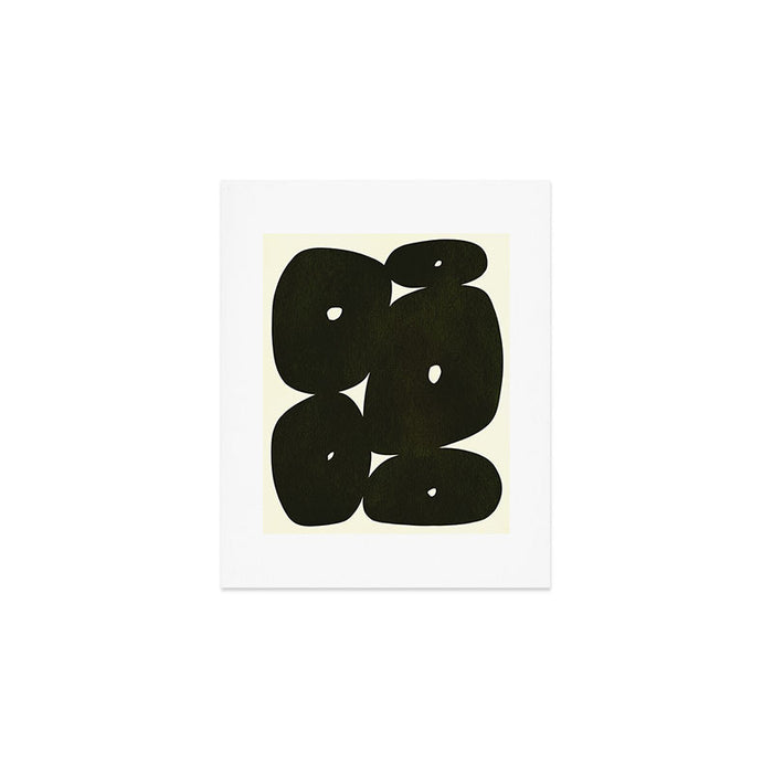 Abstract composition A01-black Art Print Gallery Image 1