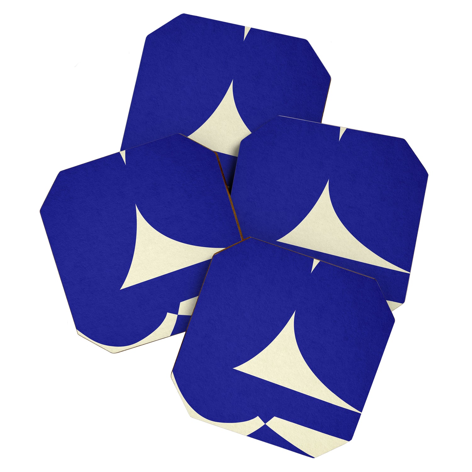 abstract composition- blue01 Coaster Gallery Image 1