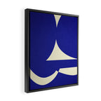 abstract composition- blue01 Framed Canvas Print Gallery Image 2