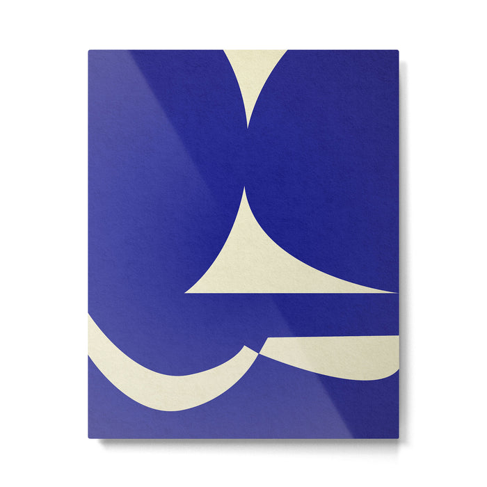 abstract composition- blue01 Metal Print Gallery Image 1