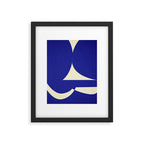abstract composition- blue01 Framed Art Print Gallery Image 5