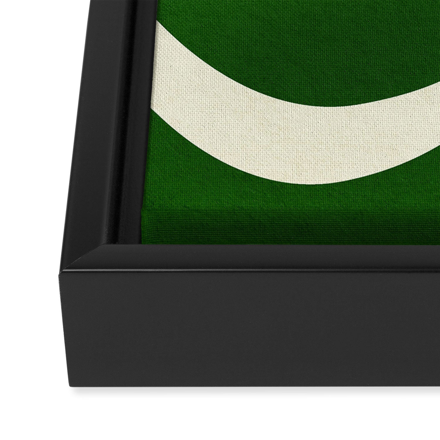 abstract composition-green01 Framed Canvas Print Gallery Image 3
