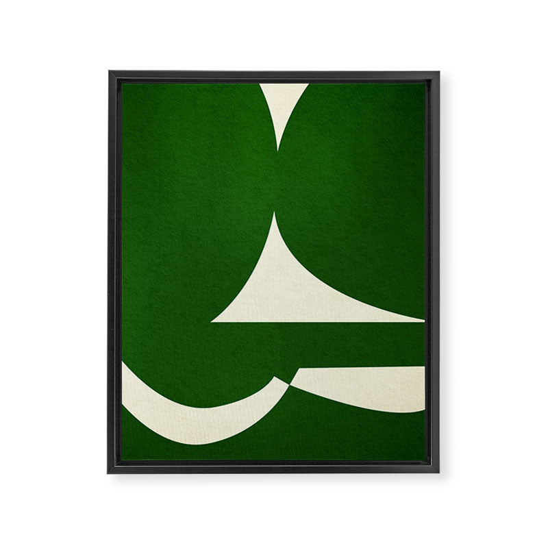 abstract composition-green01 Framed Canvas Print Gallery Image 6