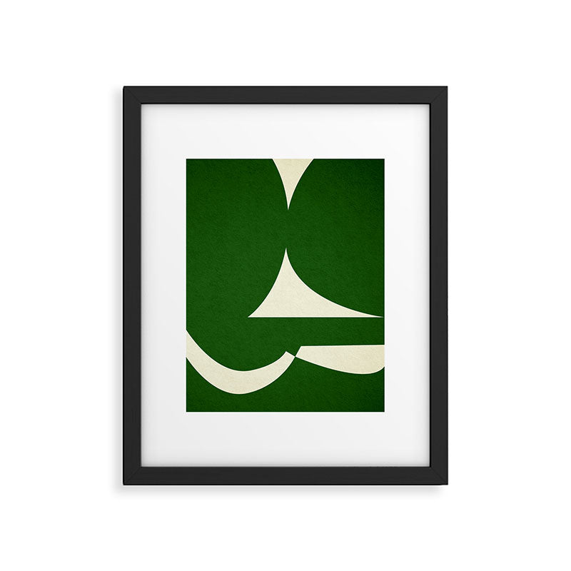 abstract composition-green01 Framed Art Print Gallery Image 5