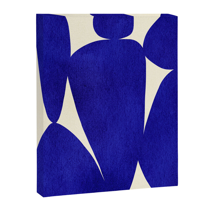Abstract cutout 04-blue Canvas Print Gallery Image 1