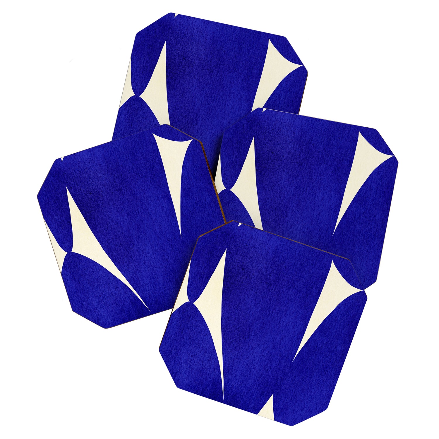 Abstract cutout 04-blue Coaster Gallery Image 1