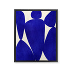 Abstract cutout 04-blue Framed Canvas Print Gallery Image 6