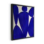 Abstract cutout 04-blue Framed Canvas Print Gallery Image 2