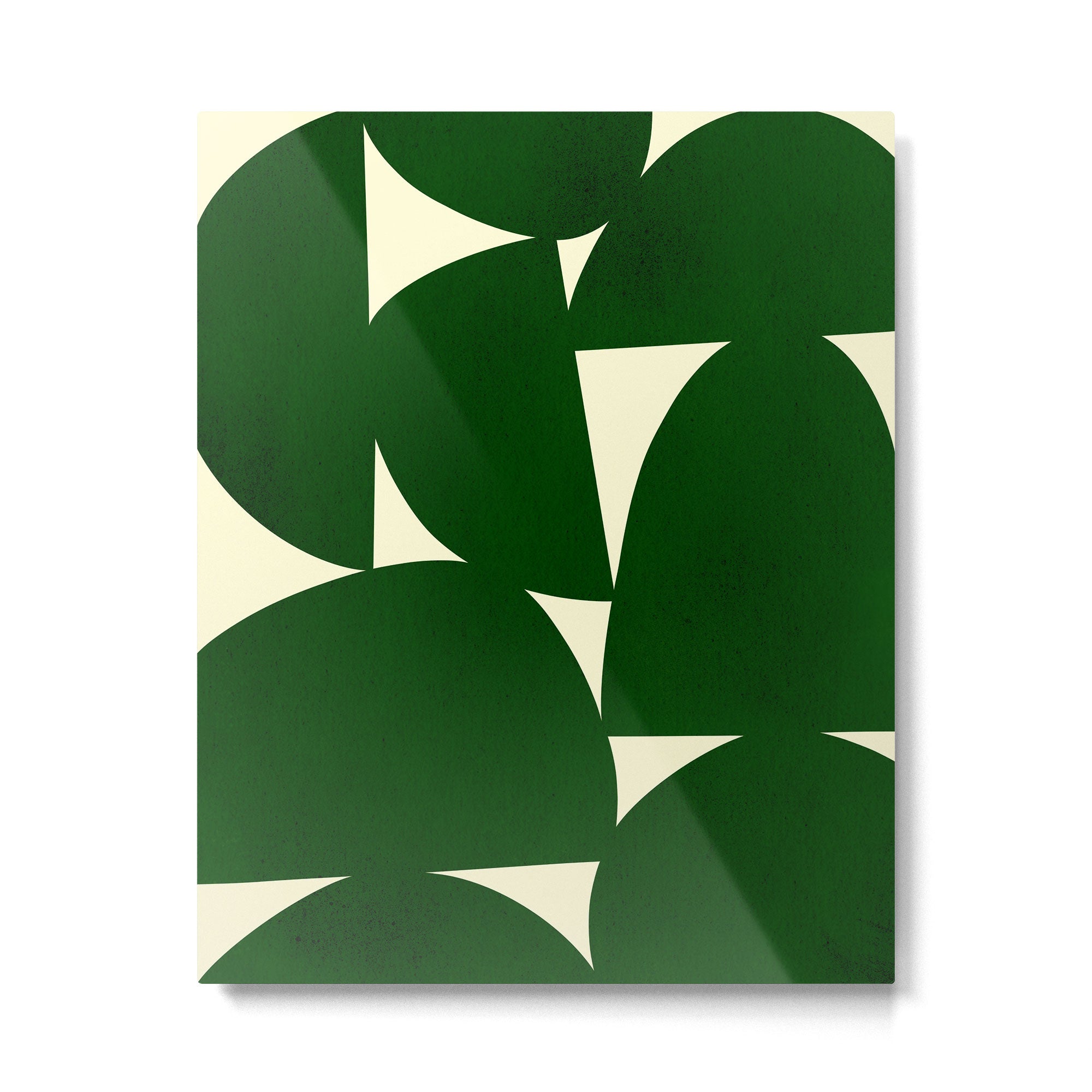 Abstract D03-green Metal Print Gallery Image 4