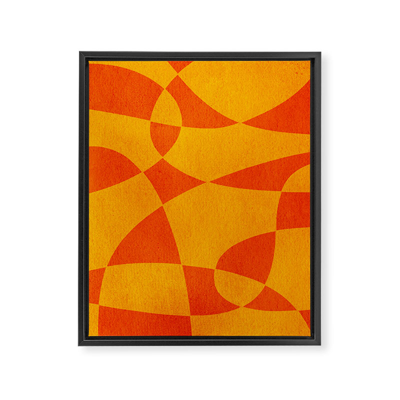 Abstract D07-1 Framed Canvas Print Gallery Image 6