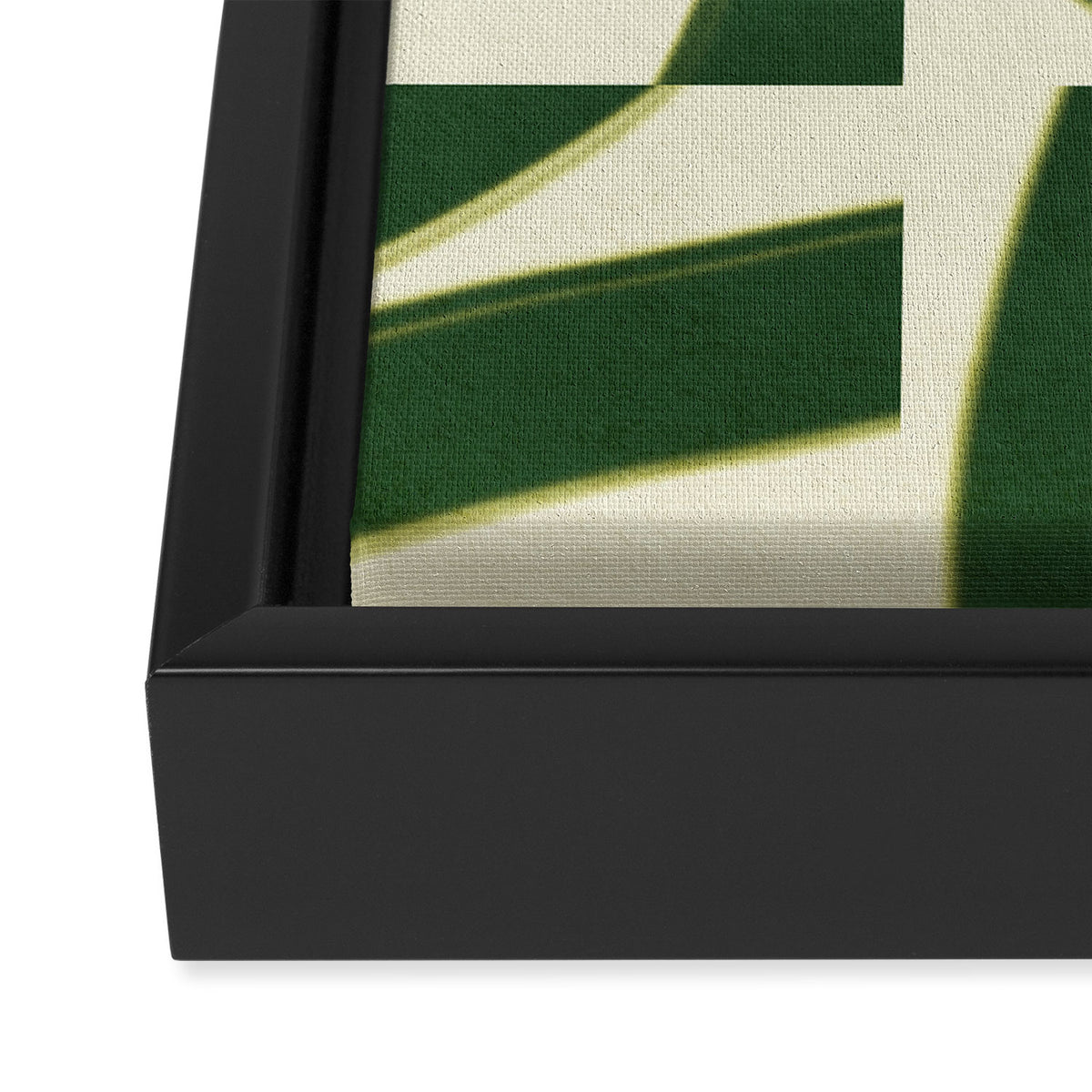 Abstract green pattern Framed Canvas Print Gallery Image 3