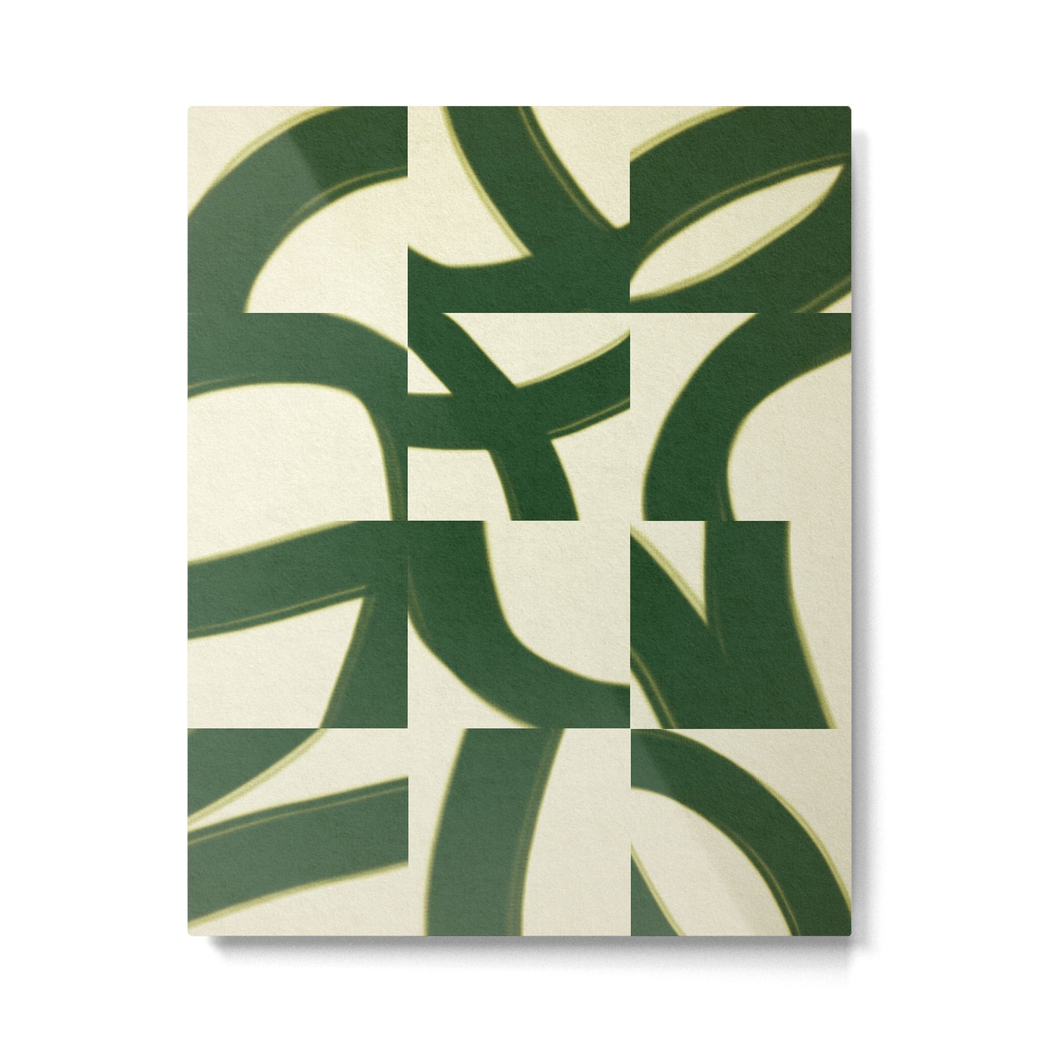 Abstract green pattern Metal Print Gallery Image 4